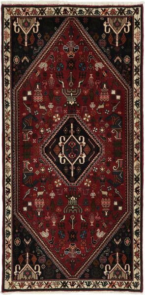  Persian Qashqai Rug 80X160 Black/Brown (Wool, Persia/Iran)