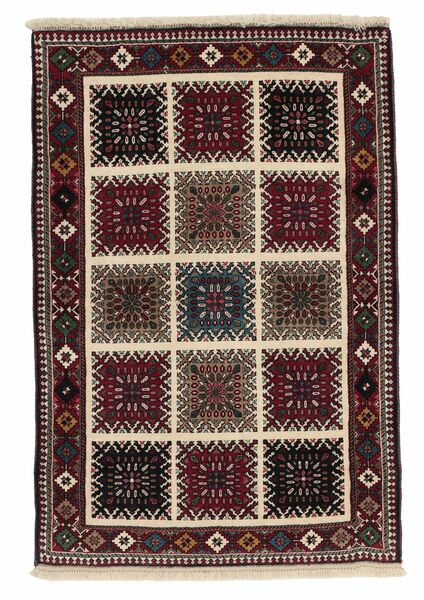 100X152 Yalameh Rug Oriental Black/Brown (Wool, Persia/Iran)