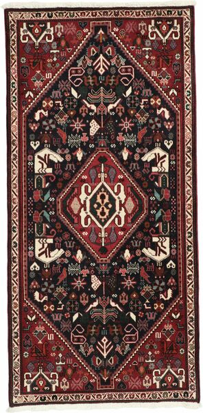  73X152 Qashqai Rug Black/Dark Red Persia/Iran