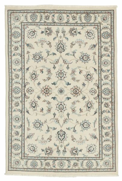  Nain 9La Sherkat Farsh Rug 100X153 Persian Wool Green/Yellow Small