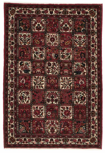  Persian Bakhtiari Fine Rug 105X155 Black/Dark Red