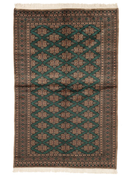 Dywan Orientalny Pakistański Bucharski 2Ply 156X242 Czarny/Brunatny (Wełna, Pakistan )