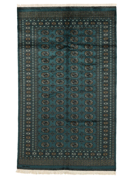  Pakisztáni Bokhara 2Ply 155X256 Gyapjúszőnyeg Fekete Kicsi Carpetvista