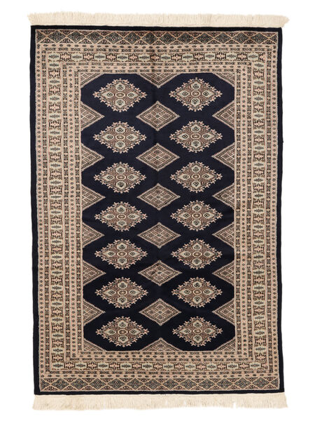 Koberec Orientální Pákistán Bokhara 2Ply 125X183 Hnědá/Černá (Vlna, Pákistán)