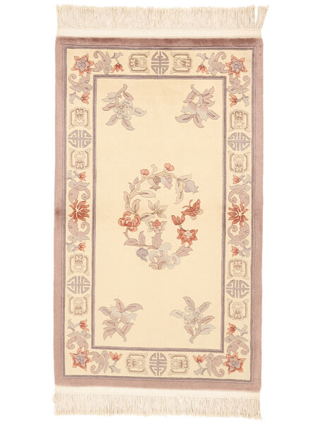  91X152 China 90 Line Rug Beige/Brown China Carpetvista