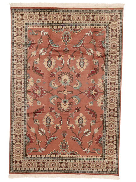 188X280 Alfombra Oriental Pakistan Bukara 2Ply Marrón/Rojo Oscuro (Lana, Pakistán) Carpetvista