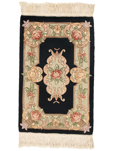  Oriental China 90 Line Rug 60X90 Black/Brown Wool, China Carpetvista