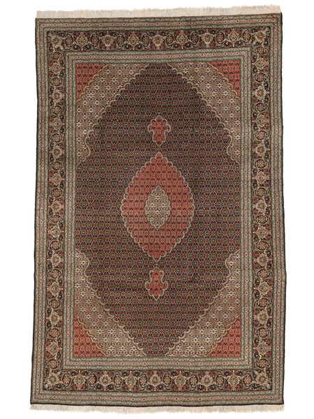  Tabriz 40 Raj Tapete 205X326 Persa Lã Castanho/Preto Carpetvista