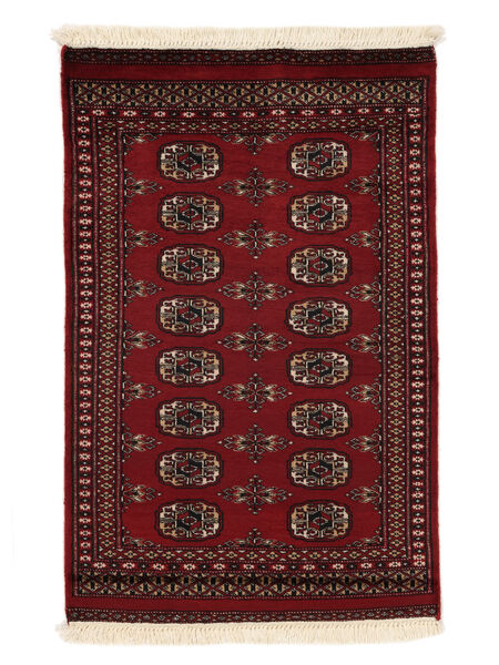 絨毯 オリエンタル パキスタン ブハラ 2Ply 77X120 ブラック/ダークレッド (ウール, パキスタン)