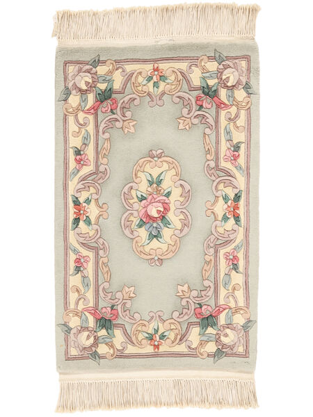  60X90 Medallion Shaggy Rug Small China 90 Line Wool, Carpetvista