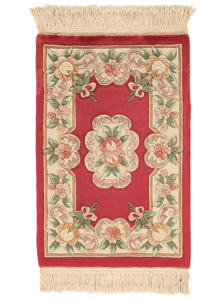  60X90 China 90 Line Rug Dark Red/Beige China Carpetvista