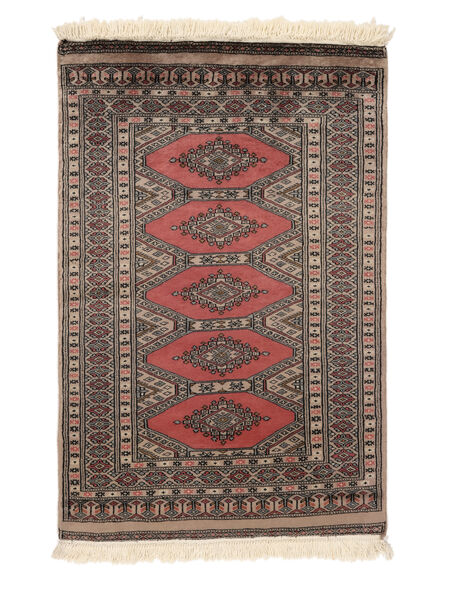 Pakistan Bokhara 2Ply Matta 79X120 Brun/Svart Ull, Pakistan Carpetvista