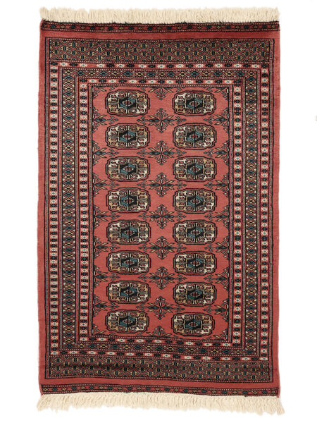  Pakistan Bokhara 2Ply Vloerkleed 76X120 Wol Donkerrood/Zwart Klein Carpetvista