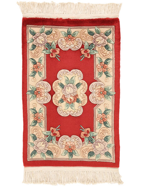 China 90 Line Rug 60X90 Beige/Dark Red Wool, China Carpetvista