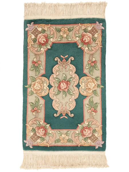 Alfombra Oriental China 90 Line 60X90 Verde Oscuro/Marrón (Lana, China)