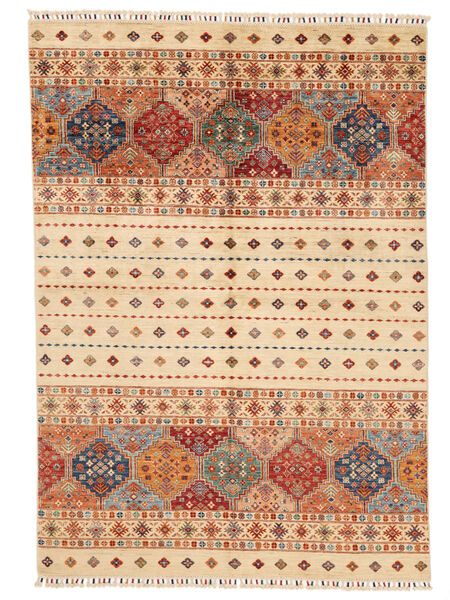 Shabargan Teppe 171X241 Beige/Brun Ull, Afghanistan Carpetvista