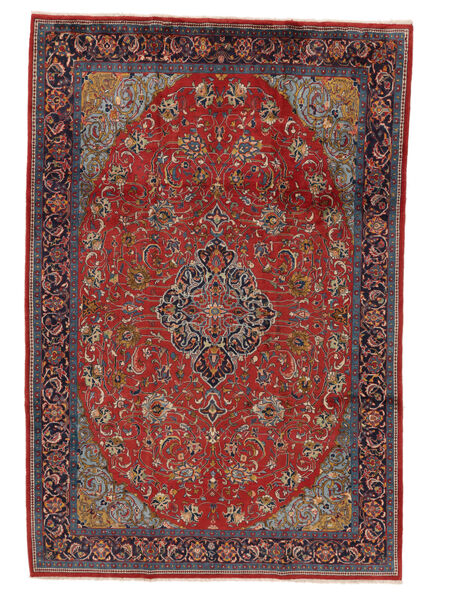  212X310 Sarouk Covor Dark Red/Negru Persia/Iran
 Carpetvista