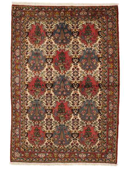  127X186 Bakhtiar Collectible Vloerkleed Zwart/Bruin Perzië/Iran Carpetvista