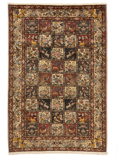  Bakhtiari Collectible Tepih 204X304 Perzijski Vuneni Braon/Crna Sag Carpetvista