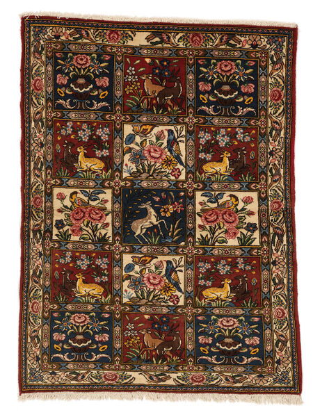  Orientalischer Bachtiar Collectible Teppich 105X142 Schwarz/Braun Wolle, Persien/Iran Carpetvista