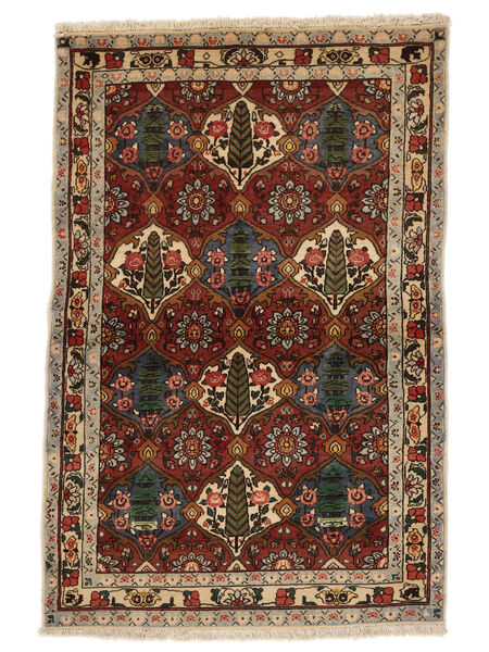 110X163 Bakhtiar Collectible Tæppe Orientalsk Sort/Brun (Uld, Persien/Iran) Carpetvista