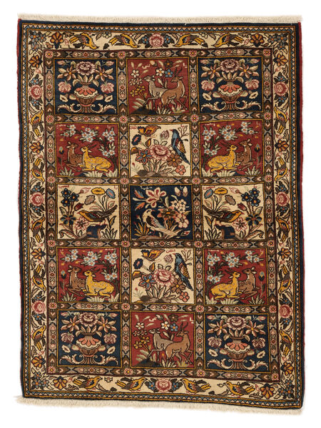 112X146 Bakhtiar Collectible Tæppe Orientalsk Brun/Sort (Uld, Persien/Iran) Carpetvista