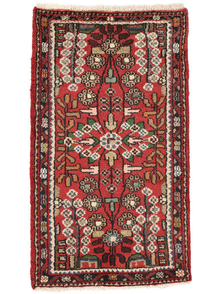  Oriental Lillian Rug 52X90 Dark Red/Black Wool, Persia/Iran Carpetvista