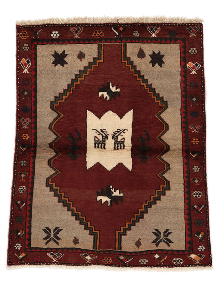 100X131 Klardasht Tæppe Orientalsk Sort/Brun (Uld, Persien/Iran) Carpetvista