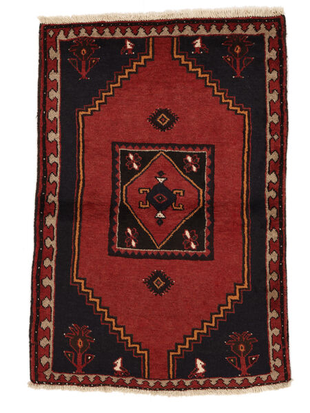  78X116 Klardasht Teppe Svart/Mørk Rød Persia/Iran Carpetvista