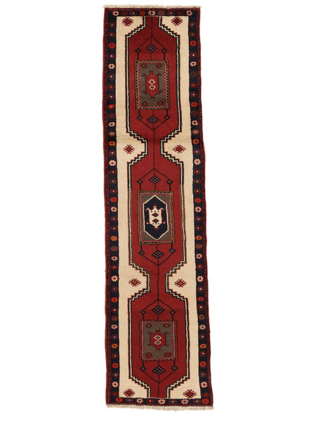  Persisk Klardasht Teppe 74X303Løpere Svart/Mørk Rød (Ull, Persia/Iran)