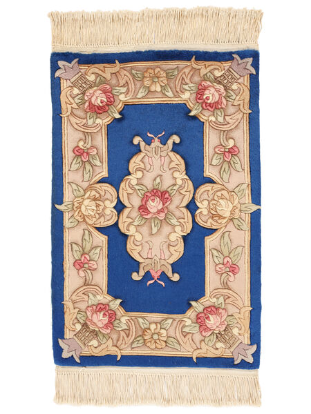 China 90 Line Rug 60X90 Beige/Dark Blue Wool, China Carpetvista