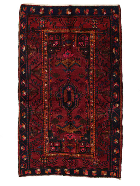  Persian Hamadan Rug 154X246 Black/Dark Red Carpetvista