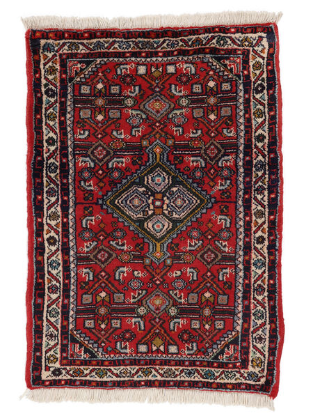  Persian Asadabad Rug 62X88 Black/Dark Red (Wool, Persia/Iran)