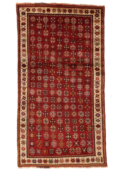 Alfombra Shiraz 112X211 Rojo Oscuro/Negro (Lana, Persia/Irán)