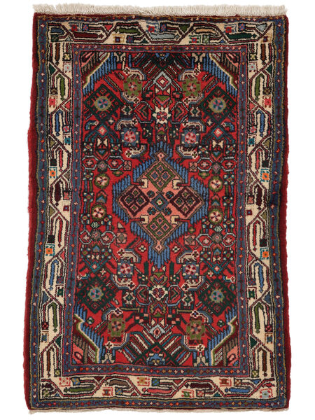  75X120 Asadabad Covor Negru/Dark Red Persia/Iran
 Carpetvista