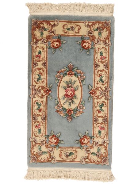  Chińskie 90 Line Dywan 68X122 Wełniany Brunatny/Ciemnoszary Mały Carpetvista