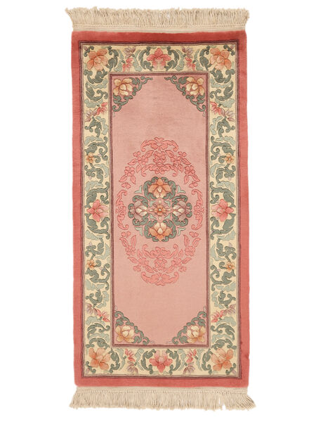 Alfombra Oriental China 90 Line 69X137 Marrón/Rojo (Lana, China)