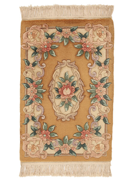 China 90 Line Rug 60X90 Brown/Orange Wool, China Carpetvista