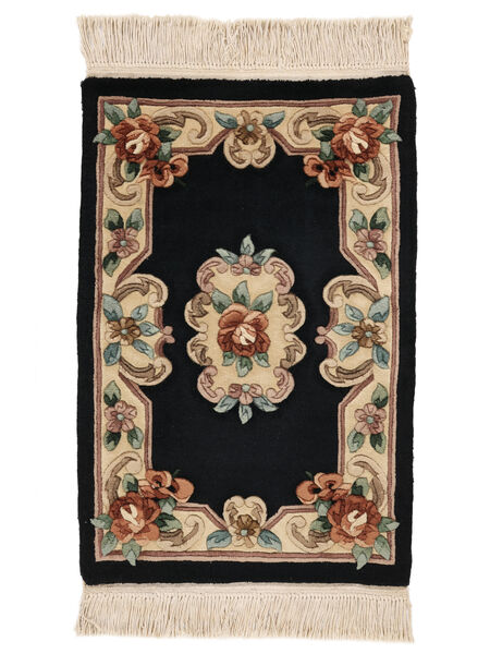  China 90 Line Rug 60X90 Black/Brown Carpetvista