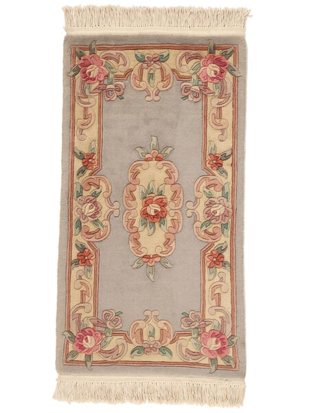  Cinesi 90 Line Tappeto 69X122 Di Lana Arancione/Marrone Piccolo Carpetvista