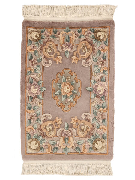  Cinesi 90 Line Tappeto 60X90 Di Lana Marrone/Beige Piccolo Carpetvista