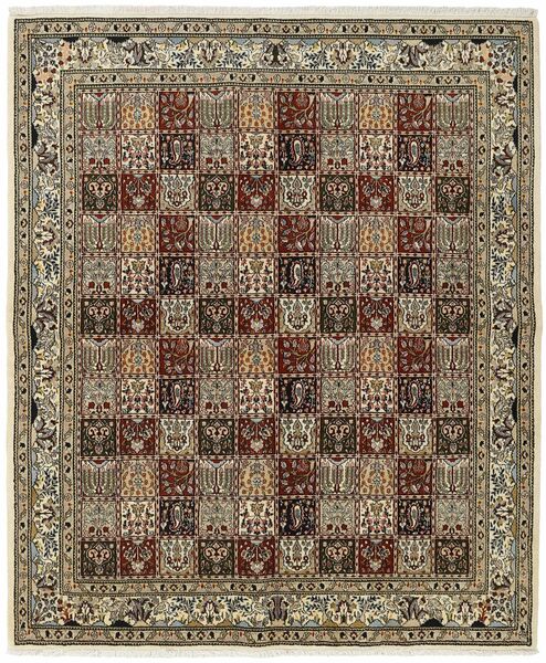 Alfombra Persa Moud 203X241 Marrón/Negro (Lana, Persia/Irán)