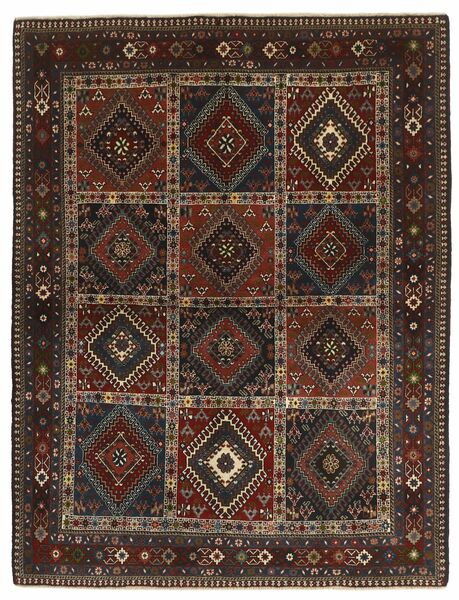  Persian Yalameh Rug 149X195 Black/Brown (Wool, Persia/Iran)