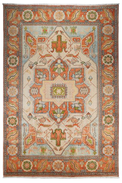  264X356 Heriz Rug Brown/Orange Persia/Iran