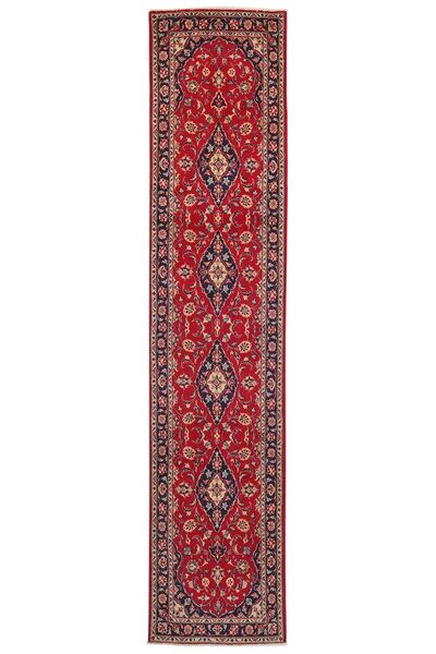 78X357 Keshan Rug Oriental Runner
 Dark Red/Black (Wool, Persia/Iran)