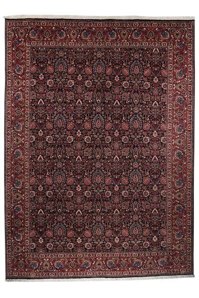  Persian Bidjar With Silk Rug 251X344 Black/Dark Red