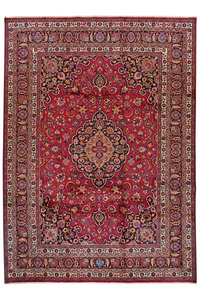 250X346 Alfombra Mashad Oriental Rojo Oscuro/Negro Grande (Lana, Persia/Irán)