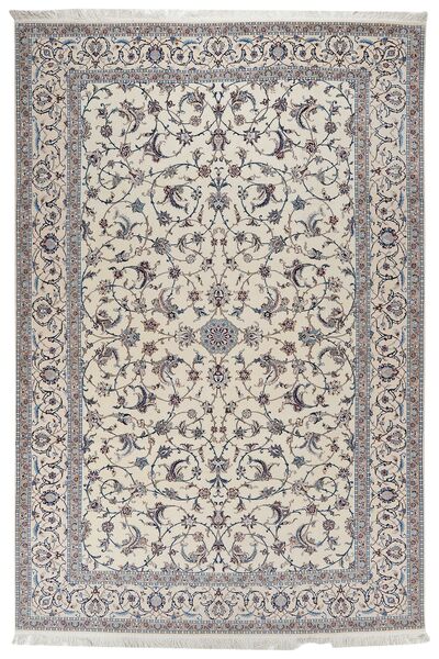 Tappeto Persiano Nain 9La 200X300 Grigio/Arancione (Lana, Persia/Iran)