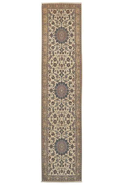  Nain 9La Alfombra 86X373 Persa De Lana Marrón/Beige Pequeño