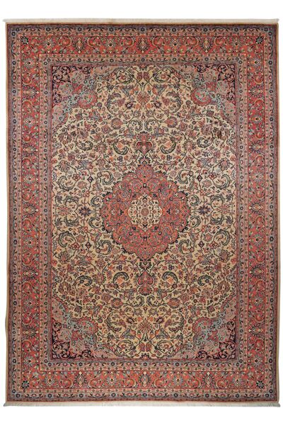  Sarouk Rug 255X353 Persian Wool Brown/Dark Red Large